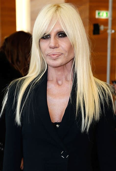 donatella Versace haircut